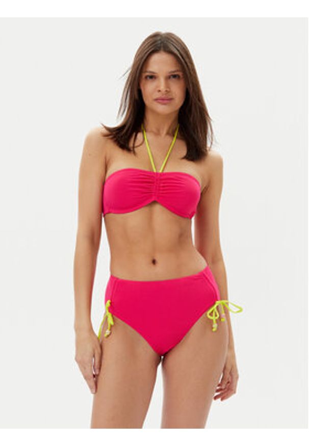 Chantelle Dół od bikini Easy Pop C22JC5 Różowy. Kolor: różowy. Materiał: syntetyk