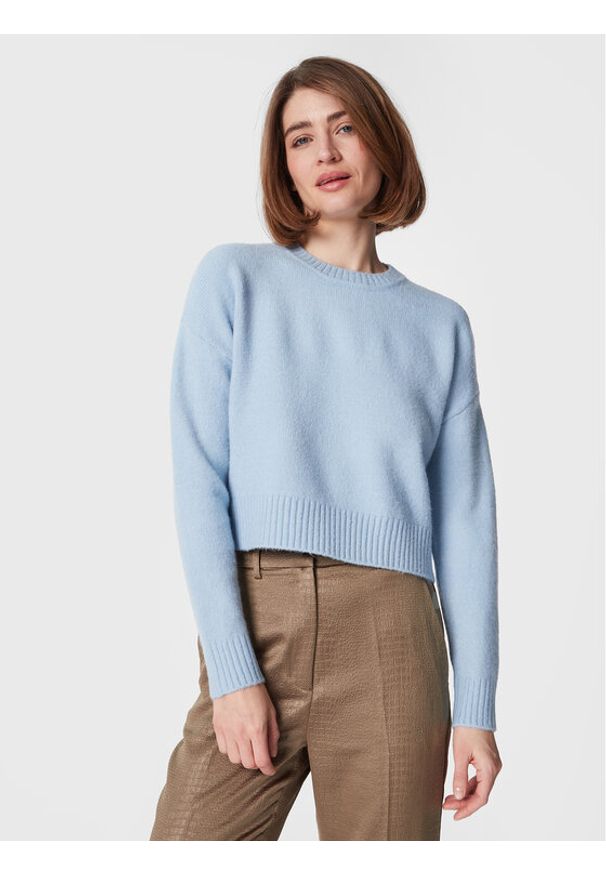 Cotton On Sweter 2055400 Błękitny Regular Fit. Kolor: niebieski. Materiał: syntetyk
