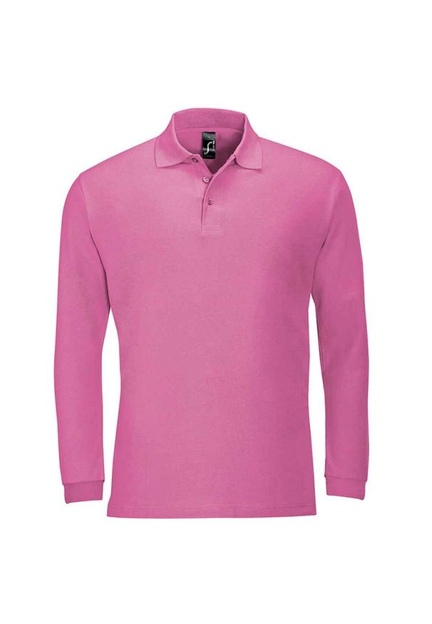 SOL'S - Koszulka Polo Z Długim Rękawem Dla Dorosłych Unisex Winter II. Okazja: na co dzień. Typ kołnierza: polo. Kolor: różowy. Długość rękawa: długi rękaw. Długość: długie. Styl: casual