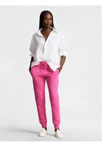 Polo Ralph Lauren Spodnie dresowe Mari 211839386032 Różowy Relaxed Fit. Kolor: różowy. Materiał: bawełna