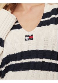 Tommy Jeans Sweter DW0DW17321 Écru Boxy Fit. Materiał: syntetyk #3