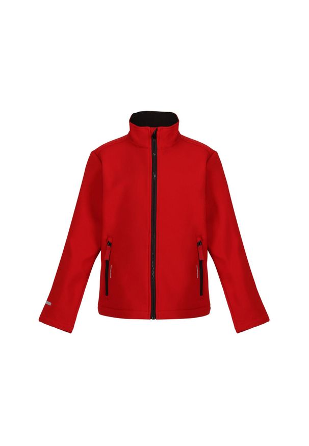Regatta - Kurtka Dziecięca Ablaze 2 Layer Soft Shell Jacket. Kolor: czerwony, wielokolorowy, czarny