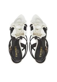 TwinSet - TWINSET Sandały 251TGT102 Biały. Kolor: biały. Materiał: skóra #3
