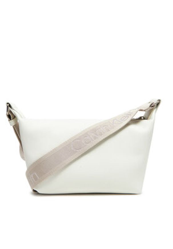 Calvin Klein Jeans Torebka Ultralight Shoulder Bag LV04K3131G Biały. Kolor: biały. Materiał: skórzane