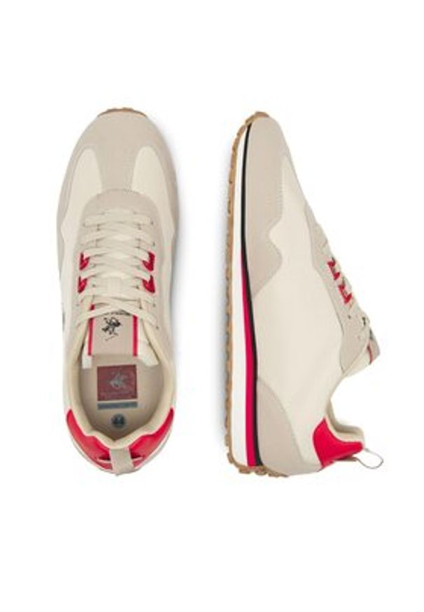 Beverly Hills Polo Club Sneakersy TRIST-01 Beżowy. Kolor: beżowy. Materiał: materiał
