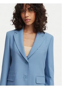 Weekend Max Mara Marynarka Uva 2615041061 Błękitny Slim Fit. Kolor: niebieski. Materiał: syntetyk #5
