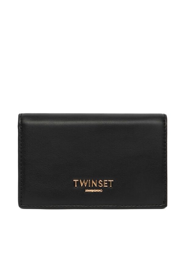 TwinSet - TWINSET Portfel 252TL8013 Czarny. Kolor: czarny. Materiał: skóra