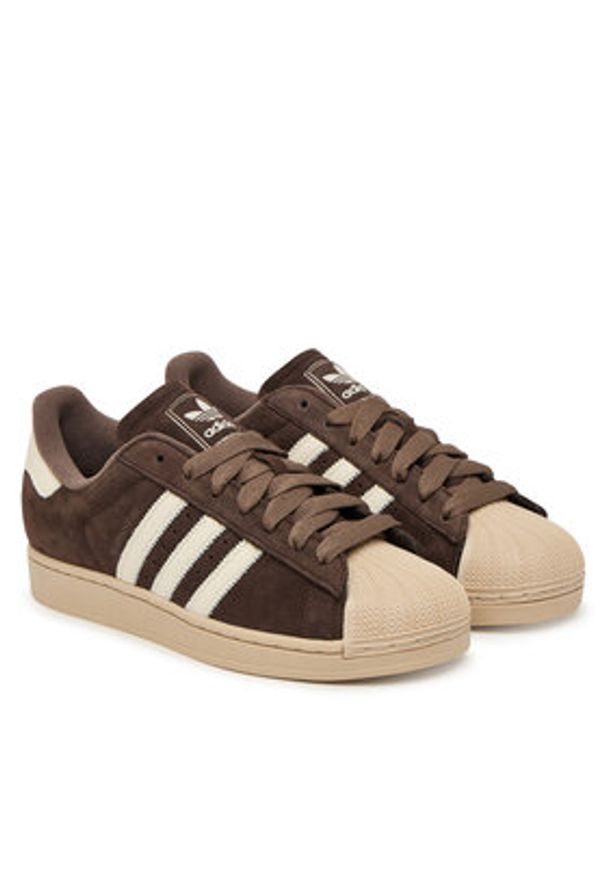 Adidas - adidas Sneakersy Superstar II IH9314 Brązowy. Kolor: brązowy. Materiał: nubuk, skóra. Model: Adidas Superstar