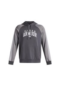 Bluza z kapturem Under Armour Rival Colorblock. Typ kołnierza: kaptur. Kolor: szary. Sport: fitness #1