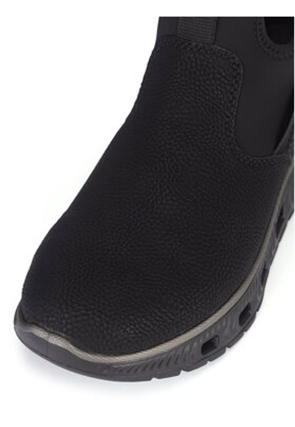 Rieker Półbuty M6053-00 Czarny. Kolor: czarny. Materiał: skóra