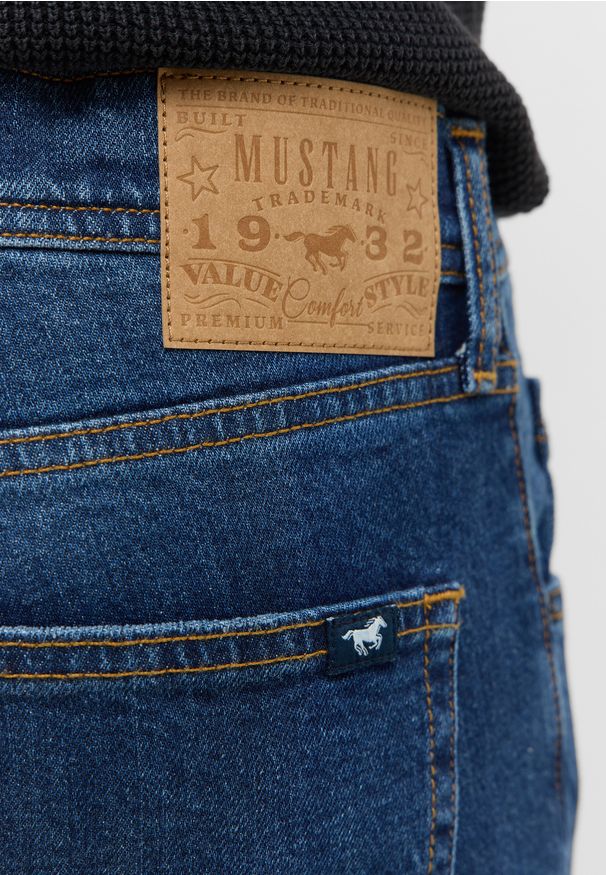Męskie Spodnie jeansowe Mustang Style Denver Straight Denim Blue 1016817 5000 883