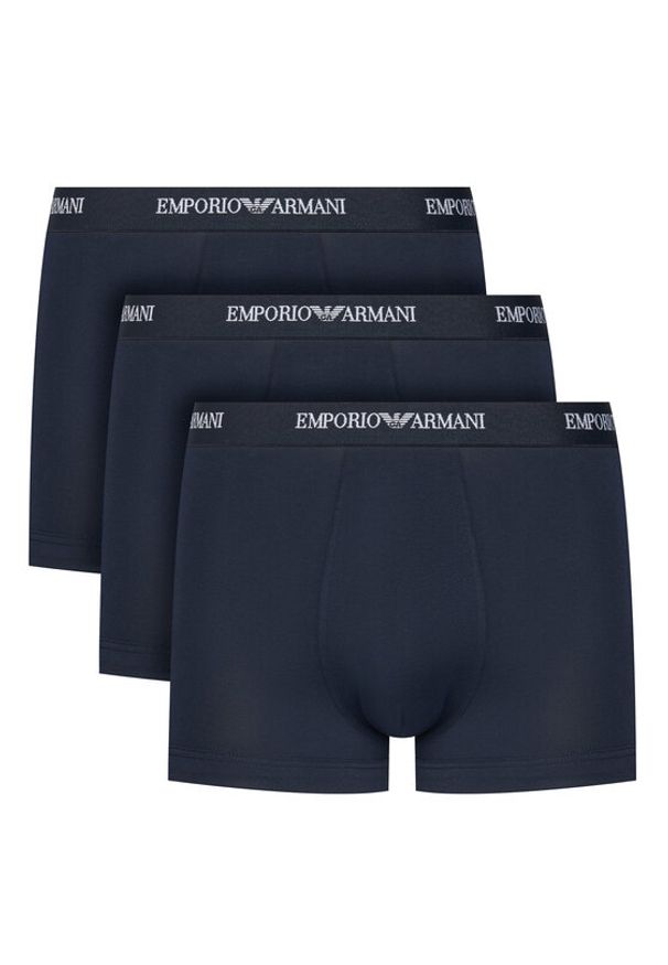 Emporio Armani Underwear Komplet 3 par bokserek EM000259 AF14132 MB139 Granatowy. Kolor: niebieski. Materiał: bawełna