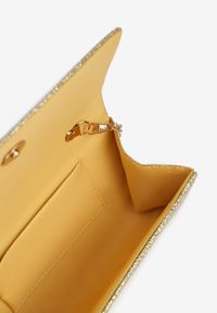 Renee - Złota Torebka Ozdobiona Metaliczną Nicią Lidisse. Kolor: złoty. Wzór: aplikacja. Styl: elegancki. Rodzaj torebki: na ramię