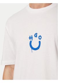 Hugo - HUGO T-Shirt Norizom 50560112 Biały Regular Fit. Kolor: biały. Materiał: bawełna #2