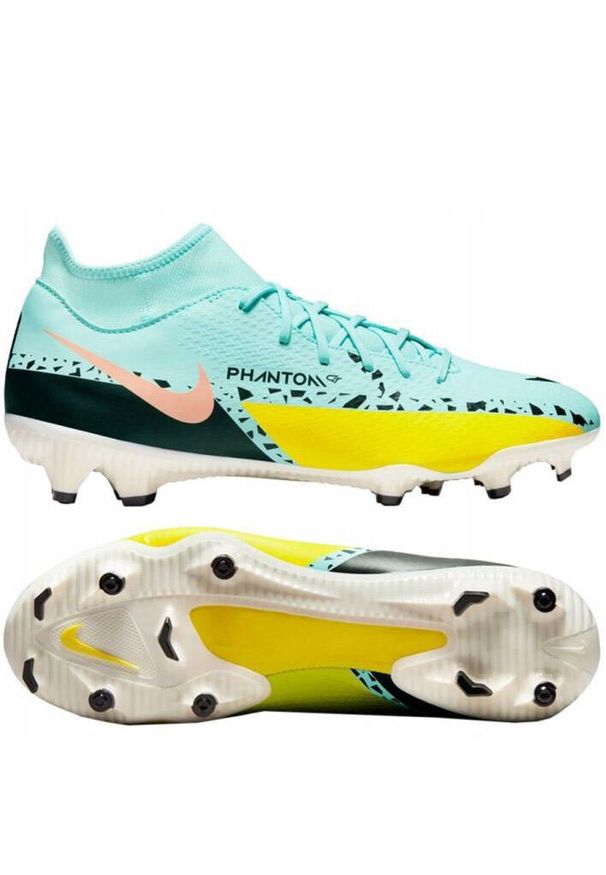 Buty do Piłki Nożnej Nike Phantom GT2 Academy DF FG/MG na trawę. Kolor: niebieski. Sport: piłka nożna