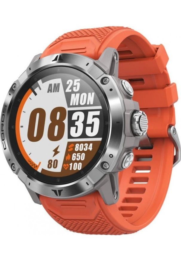 COROS - Smartwatch Coros Zegarek | VERTIX 2 GPS, Silver/Lava. Rodzaj zegarka: smartwatch