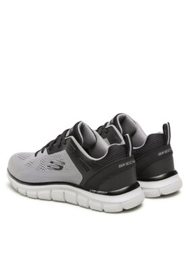 skechers - Skechers Sneakersy Track Broader 232698/GYBK Szary. Kolor: szary. Materiał: materiał