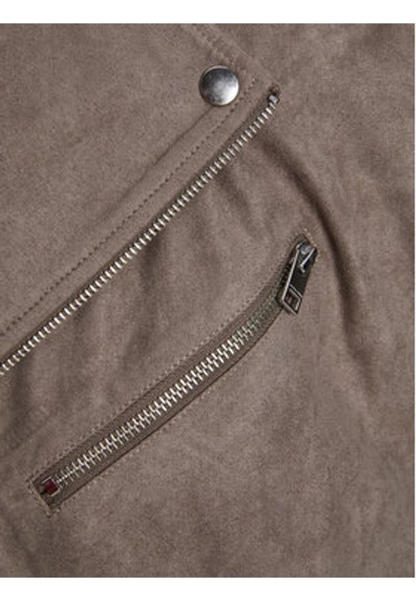 Jack & Jones Kurtka z imitacji skóry 12236853 Brązowy Regular Fit. Kolor: brązowy. Materiał: skóra