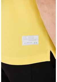 La Martina - LA MARTINA Żółte męskie polo z dużym logo, Rozmiar L. Typ kołnierza: polo. Kolor: żółty #6