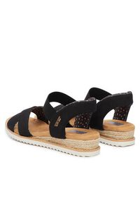 skechers - Skechers Sandały BOBS Desert Kiss - Golden Lily 114418/BLK Czarny. Kolor: czarny. Materiał: materiał #3