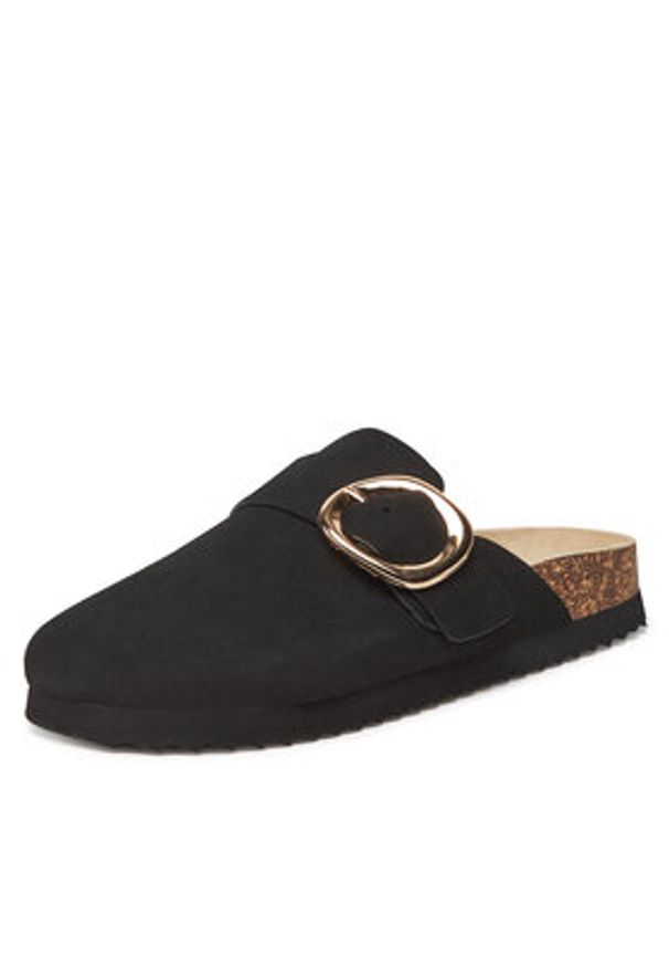 DeeZee Klapki T0613-61 Czarny. Kolor: czarny. Materiał: materiał