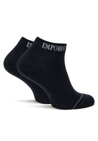 Emporio Armani Zestaw 3 par niskich skarpet męskich EM000550 AF12276 MB154 Granatowy. Kolor: niebieski. Materiał: bawełna, materiał #6
