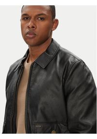 Guess Kurtka z imitacji skóry M5YL01 WGUC0 Czarny Regular Fit. Kolor: czarny. Materiał: syntetyk #3