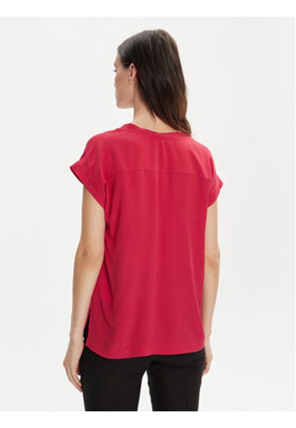Marella T-Shirt Pialla 2413111094 Różowy Regular Fit. Kolor: różowy. Materiał: jedwab