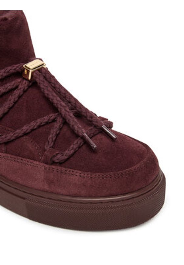 Inuikii Śniegowce Classic Low 1001.001.0092 Bordowy. Kolor: czerwony. Materiał: skóra, zamsz