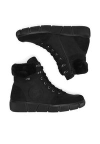 Remonte Trzewiki D1T74-00 Czarny. Kolor: czarny. Materiał: skóra #6