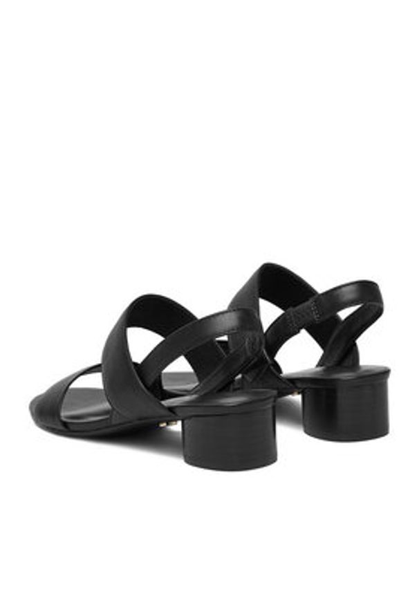 Gino Rossi - GINO ROSSI Sandały C-LP355740-1 Czarny. Kolor: czarny. Materiał: skóra