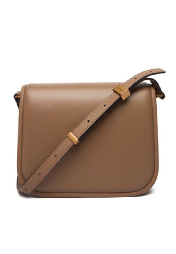 Pinko - PINKO Torebka Love Box Bag Fl Mini PE 25 PLTT 104297 A26L Brązowy. Kolor: brązowy. Materiał: skórzane