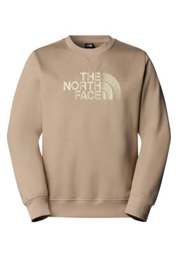The North Face Bluza Drew Peak NF0A89EK Beżowy Regular Fit. Kolor: beżowy. Materiał: bawełna