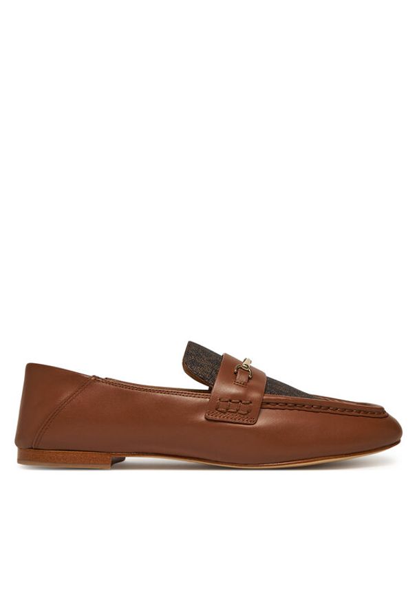 MICHAEL Michael Kors Mokasyny Lena Loafer 40S5LEFP2B Brązowy. Kolor: brązowy. Materiał: skóra