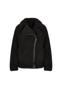Damski polar sherpa biker fleece Urban Classics. Kolor: czarny. Materiał: polar #1