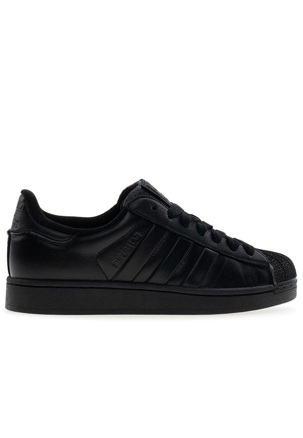 Adidas - Buty unisex adidas Originals Superstar II IH9321 - czarne. Zapięcie: pasek. Kolor: czarny. Materiał: guma, skóra. Szerokość cholewki: normalna. Wzór: aplikacja. Sezon: lato. Model: Adidas Superstar