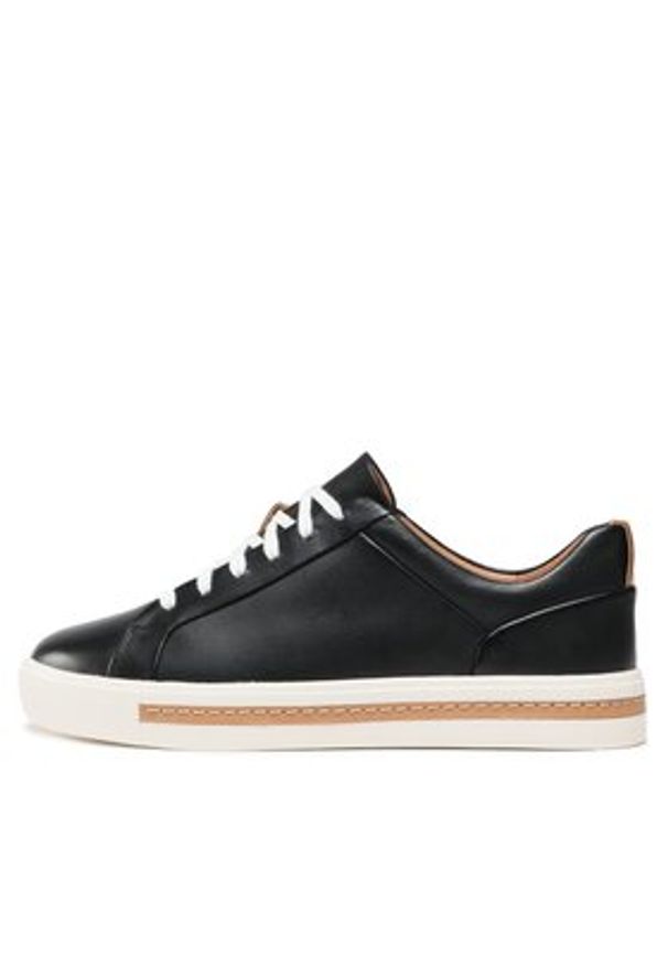 Clarks Sneakersy Un Maui Lace 261416424 Czarny. Kolor: czarny. Materiał: skóra