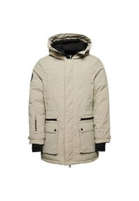 Pikowana parka Superdry City. Kolor: szary. Sezon: zima. Styl: sportowy #1