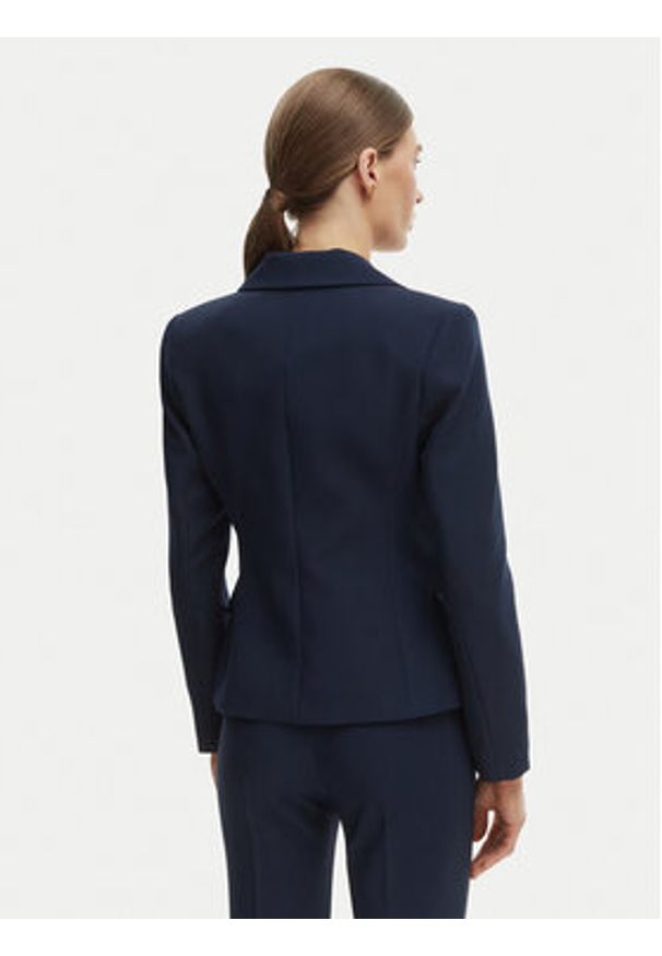 Rinascimento Marynarka CFC0127894003 Granatowy Slim Fit. Kolor: niebieski. Materiał: syntetyk