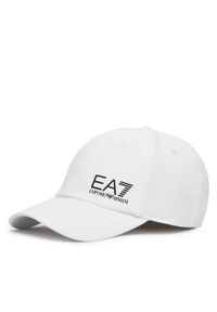 EA7 Emporio Armani Czapka z daszkiem 7X000106 AF13554 M0003 Biały. Kolor: biały. Materiał: poliamid, materiał