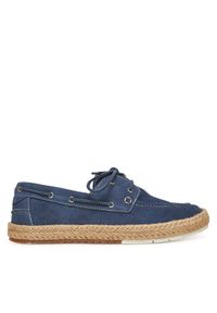 Gino Rossi Espadryle BUMPER-01 MI08 Niebieski. Kolor: niebieski. Materiał: zamsz, skóra