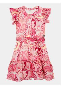 Guess Sukienka codzienna J4GK09 WA2T0 Różowy Regular Fit. Okazja: na co dzień. Kolor: różowy. Materiał: syntetyk. Typ sukienki: proste. Styl: casual #1