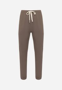 Born2be - Zielone Spodnie Dresowe z Bawełną i Sznurkami Arlania. Okazja: na co dzień, na spacer. Kolor: zielony. Materiał: bawełna, dresówka. Styl: klasyczny, casual #6