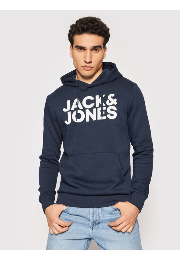 Jack & Jones Bluza Corp 12152840 Granatowy Blazer Fit. Kolor: niebieski. Materiał: bawełna, syntetyk