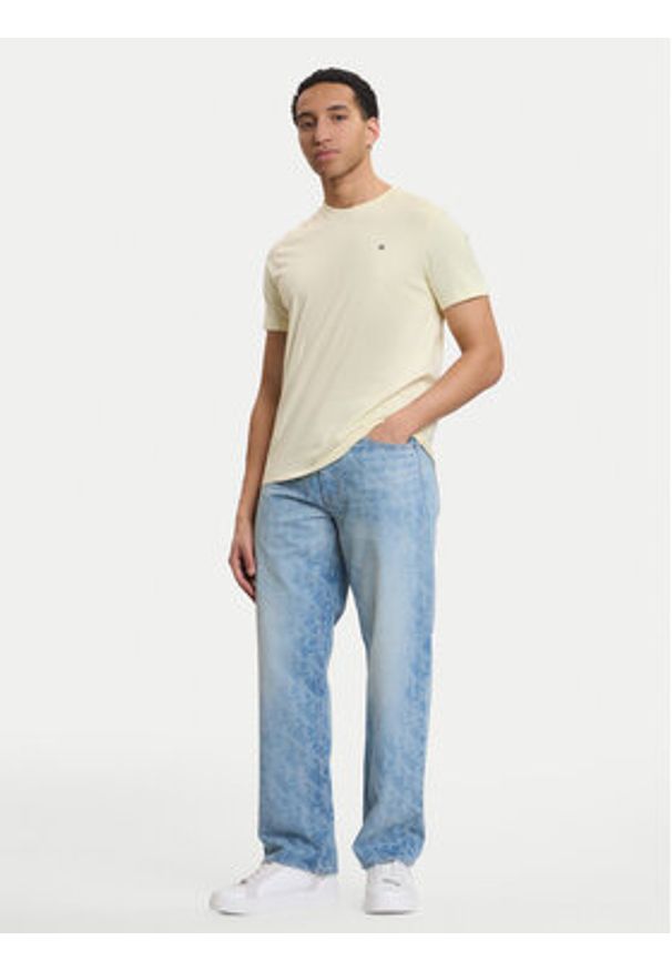 Calvin Klein Jeans Jeansy LV04RG765G Niebieski Straight Fit. Kolor: niebieski