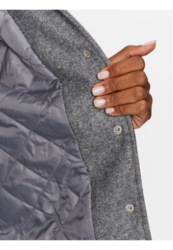 only - ONLY Kurtka bomber 15294005 Szary Regular Fit. Kolor: szary. Materiał: syntetyk