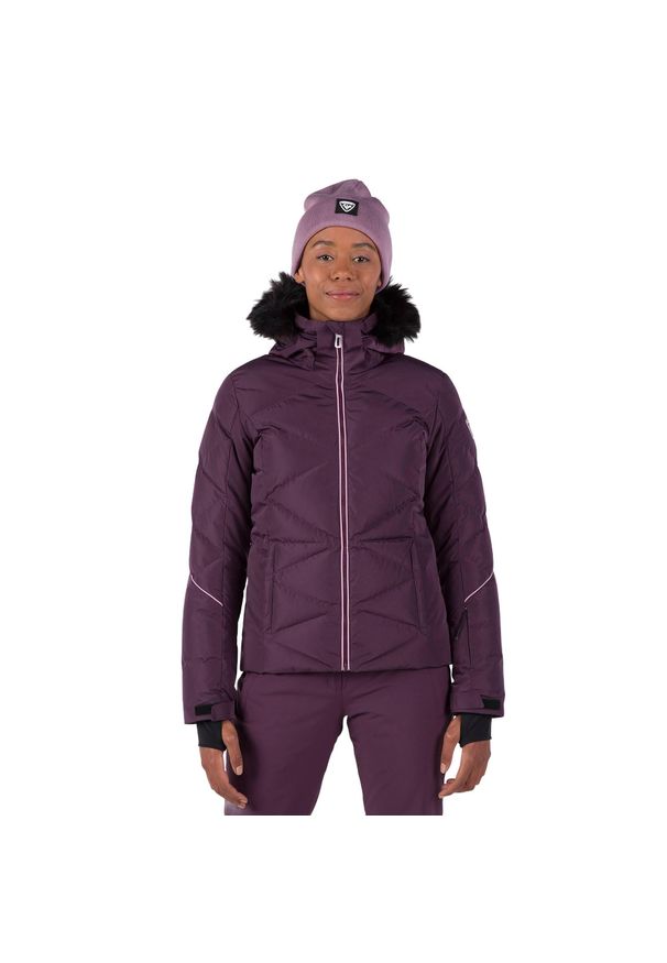 Kurtka narciarska damska Rossignol Staci Pearly Jkt. Kolor: fioletowy. Sezon: zima. Sport: narciarstwo