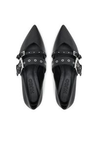 Hugo - HUGO Półbuty Maridia 50536400 Czarny. Kolor: czarny. Materiał: skóra #4