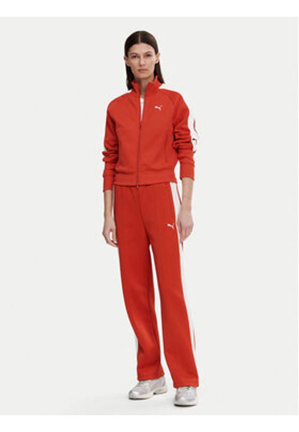 Puma Bluza T7 Always On 629796 Czerwony Regular Fit. Kolor: czerwony. Materiał: bawełna
