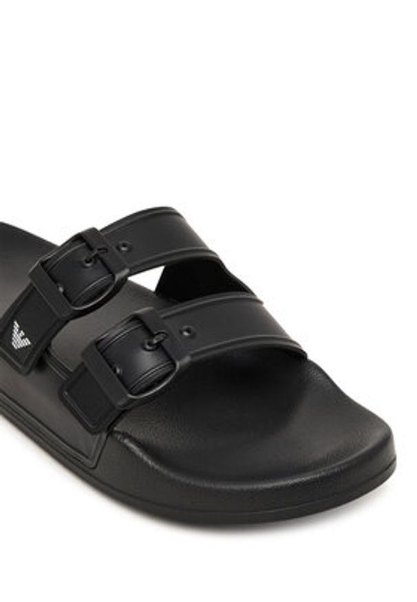 Emporio Armani Klapki EX000043 AF22190 MC001 Czarny. Kolor: czarny. Materiał: syntetyk